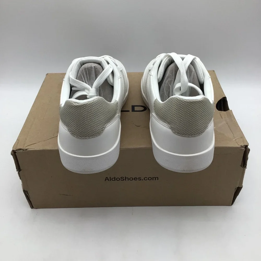 Aldo Hestia-100 Womens White Beige Low Top Lace Up‎ Sneakers Size 6 NEW